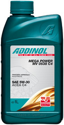������ �������� ����� Addinol Mega Power MV 0538 C4 5W-30, 1� ������������� | ������� 4014766073259