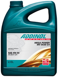 ������ �������� ����� Addinol Mega Power MV 0538 C4 5W-30, 5� ������������� | ������� 4014766241245